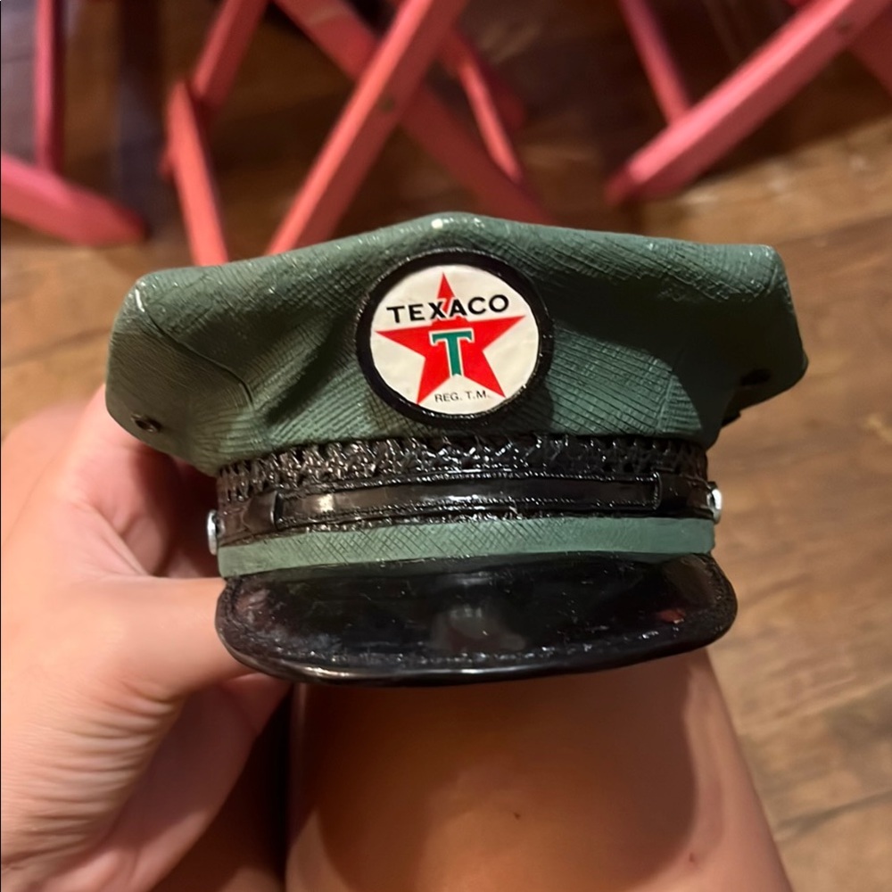 Texaco Green and Black Cap